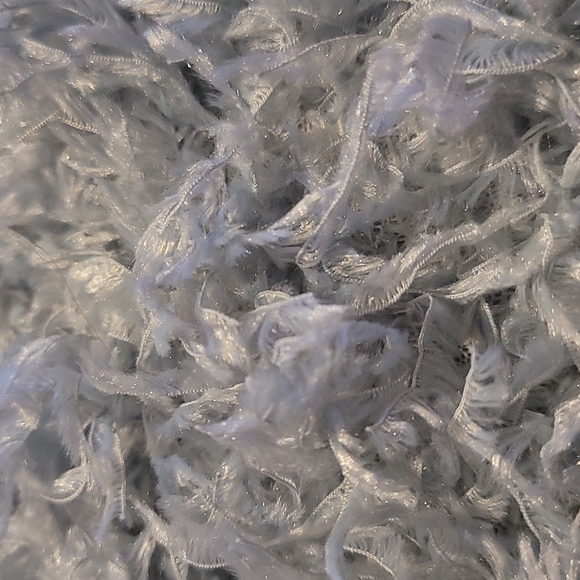 Zara Fuzzy Light Blue Crop Top - Picture 2 of 3